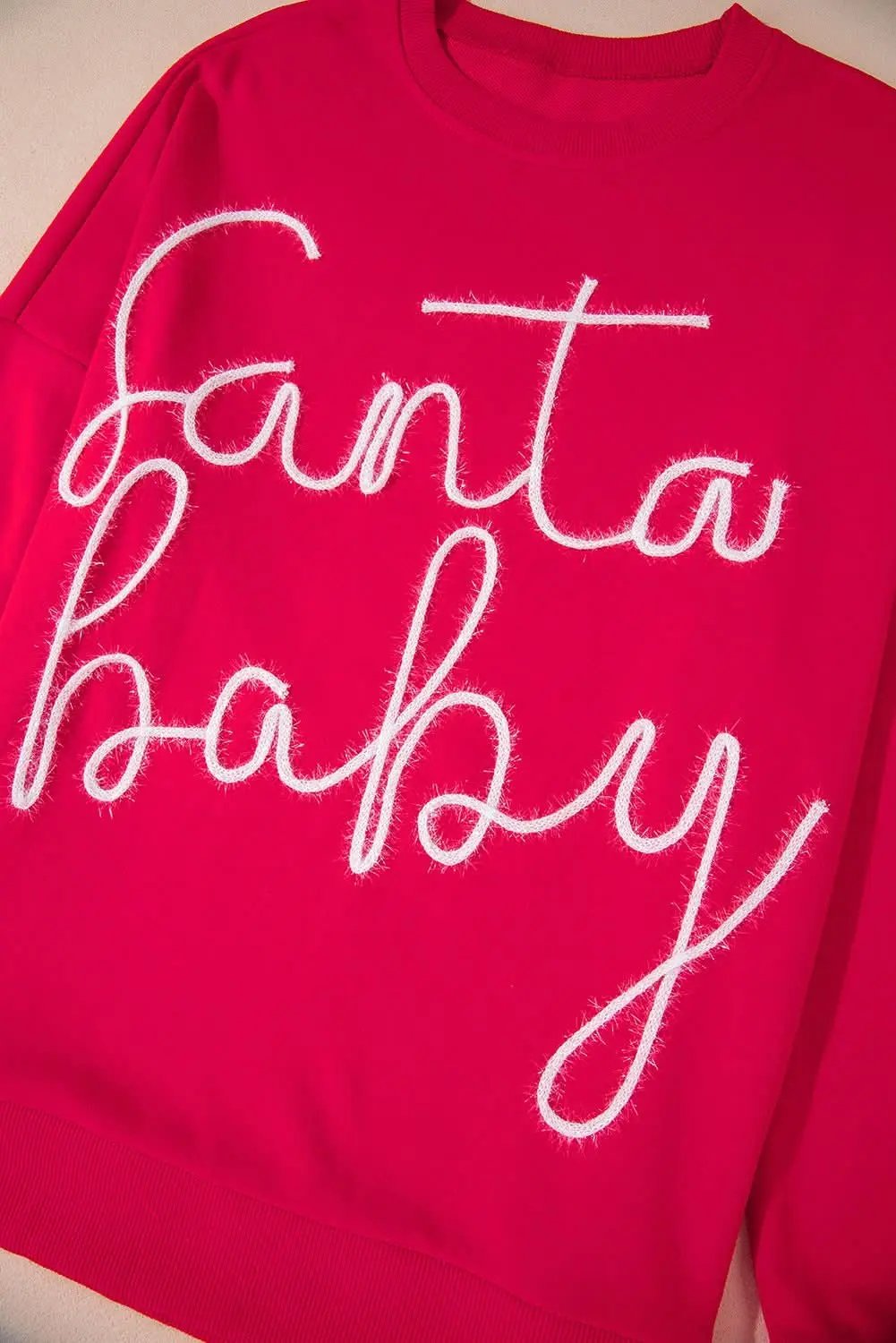 Cozy red Santa baby sweatshirt - Love Salve